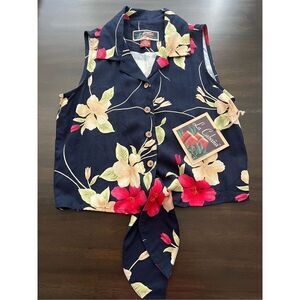 La Cabana sleeveless navy women’s top